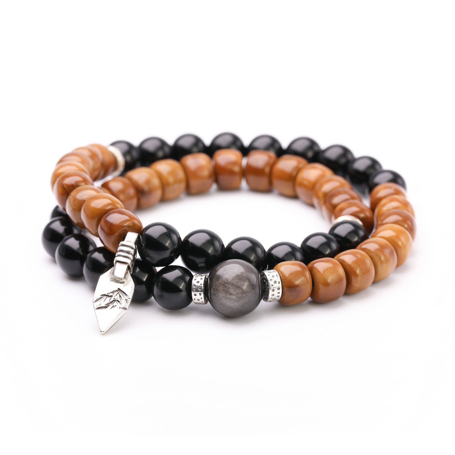 Kuka & Obsidian Bracelet – Silent Sutra